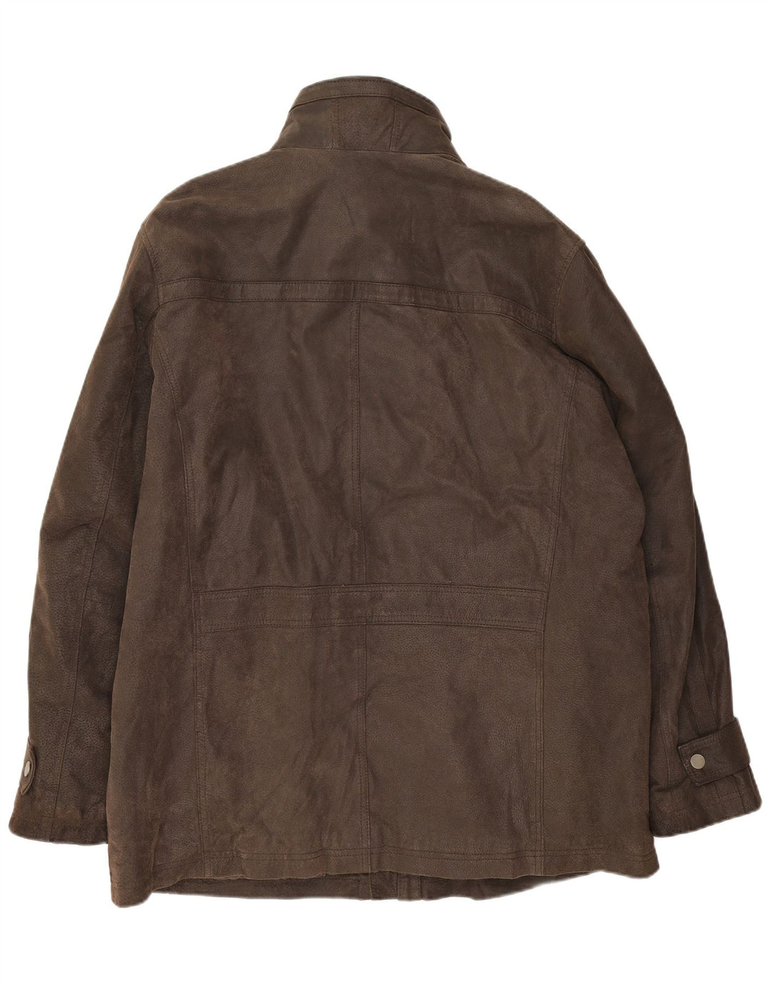Jaqueta de couro masculina Peter Cofox Reino Unido 50 4XL couro marrom