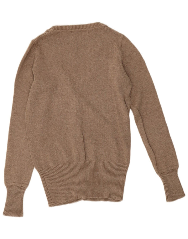 Suéter cardigã feminino Zara Reino Unido 12 cinza médio