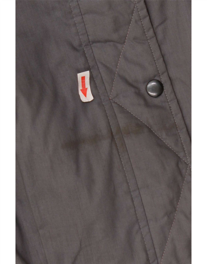 Jaqueta bomber militar superdimensionada feminina vintage IT 48 XL azul marinho