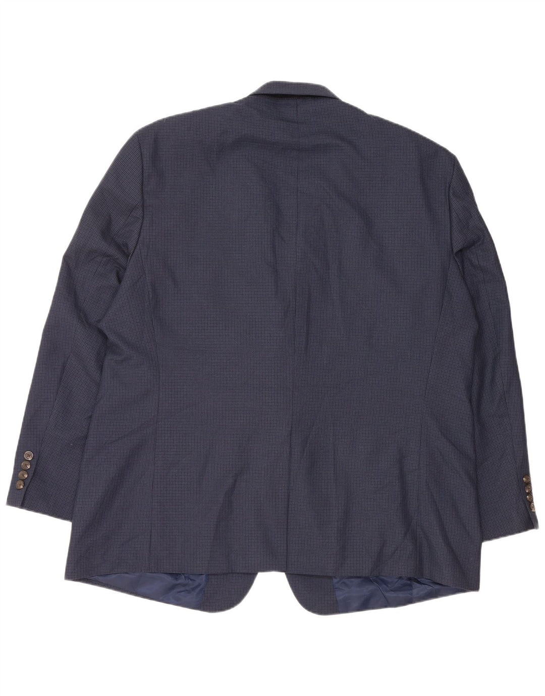 Jaqueta masculina Chaps Blazer EU 50 grande azul marinho houndstooth poliéster
