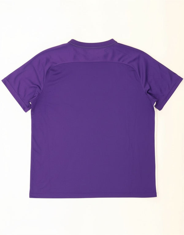 Camiseta masculina Nike Dri Fit Top 2XL poliéster listrado roxo