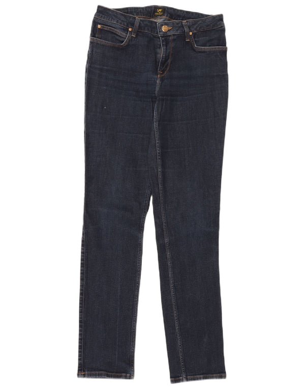 LEE Womens Marion Straight Jeans W30 L33 Azul Algodão
