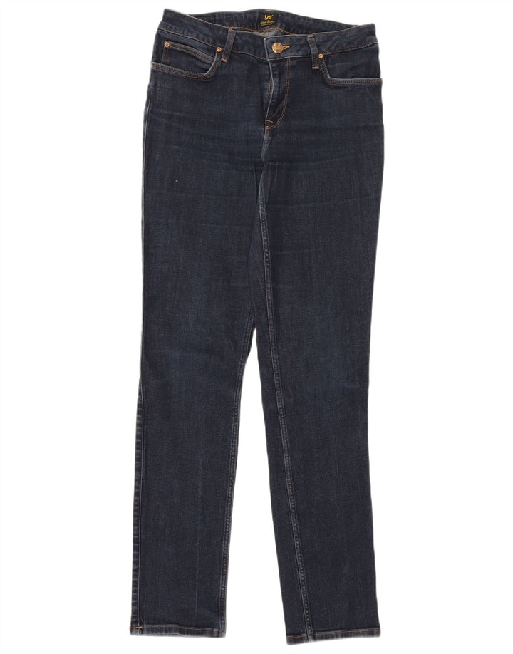 LEE Womens Marion Straight Jeans W30 L33 Azul Algodão