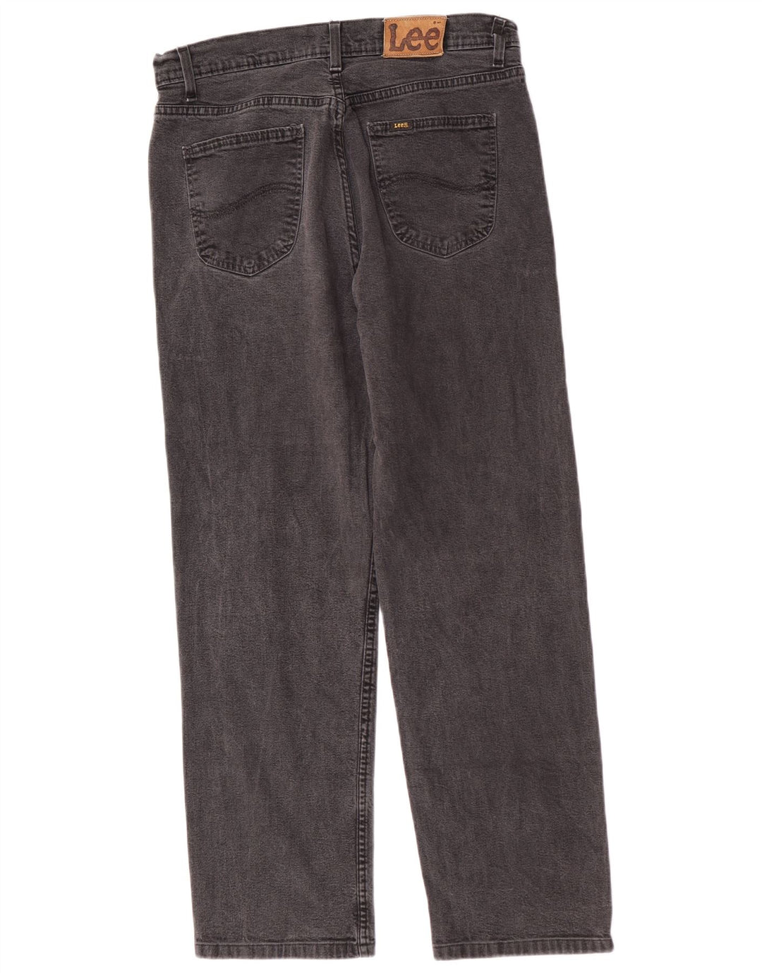 Lee Mens Brooklyn Straight Jeans W36 L30 Algodão Cinza
