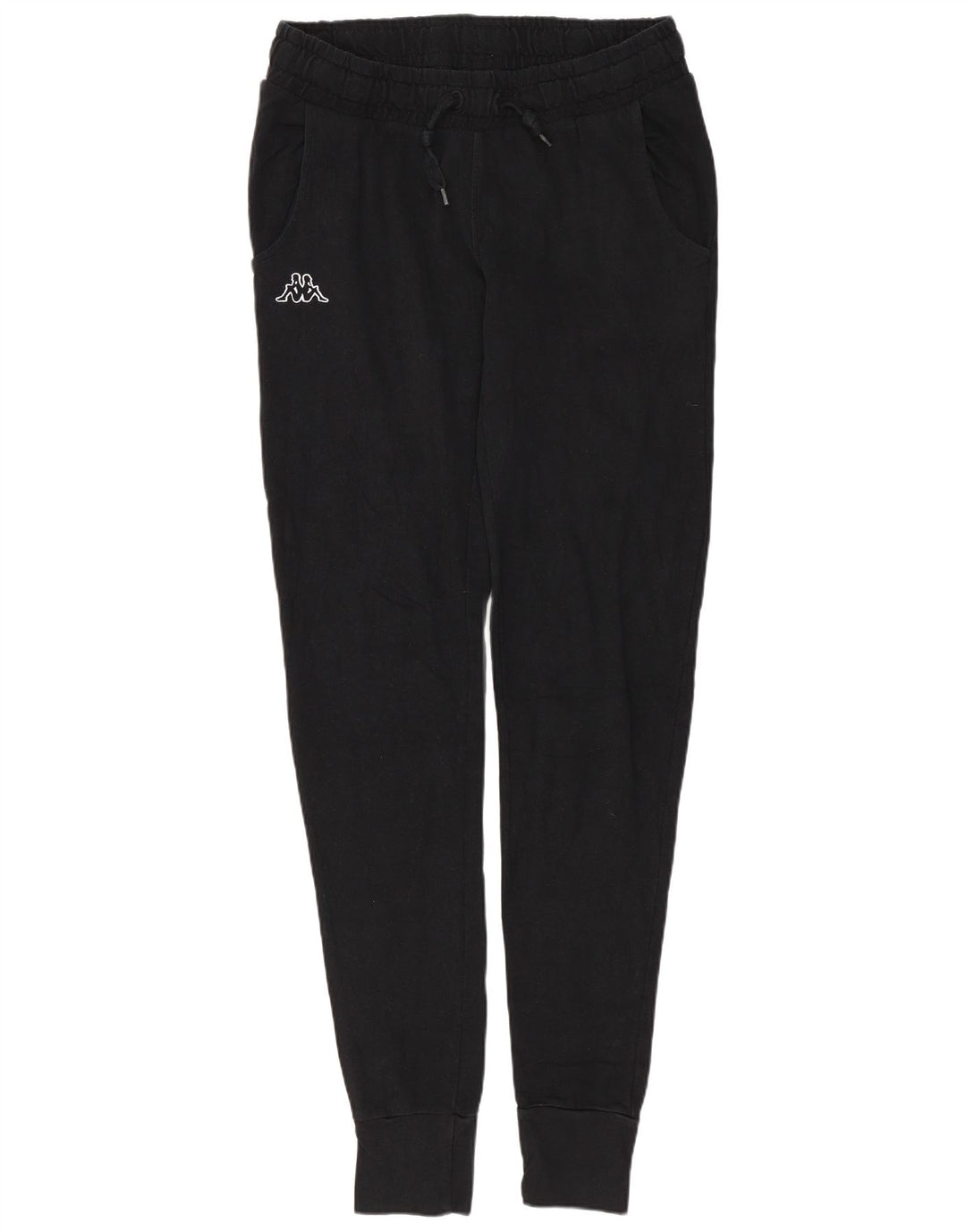 Calça de treino feminina Kappa Joggers grande algodão preto