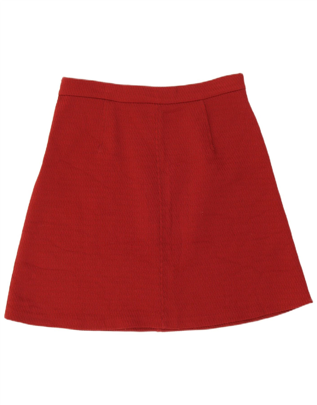 Saia feminina Zara A-Line grande W30 Borgonha