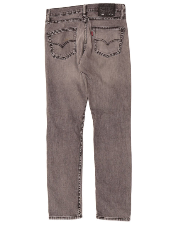 Levi's Mens Slim Jeans W30 L30 Cinza Algodão