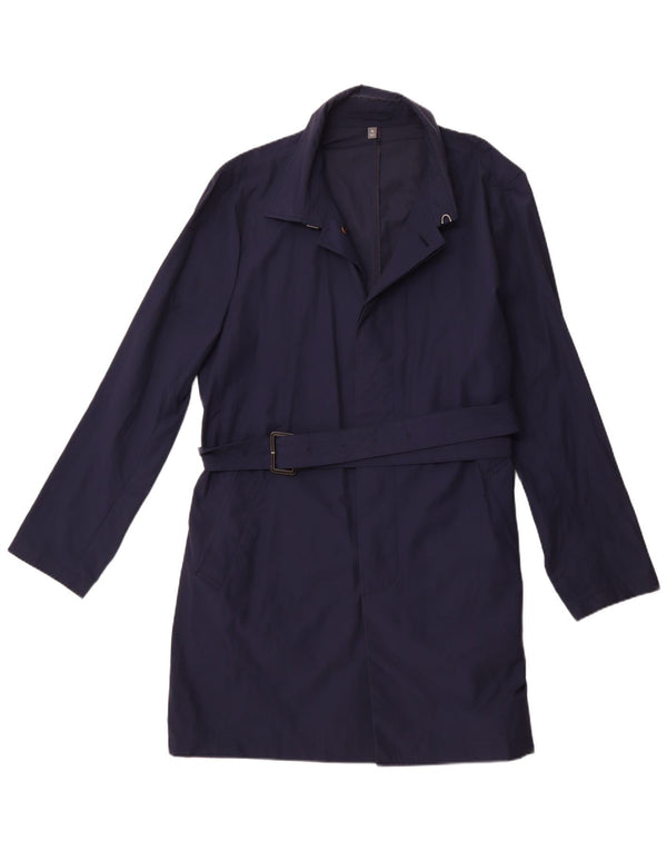 Trench Coat feminino BONOBOS UK 18 XL algodão azul marinho
