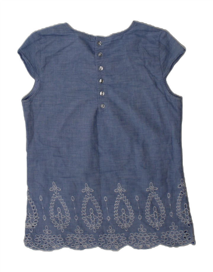 GUESS Girls Blouse Top 11-12 Years Blue Cotton Vintage Guess and Second-Hand Guess from Messina Hembry 