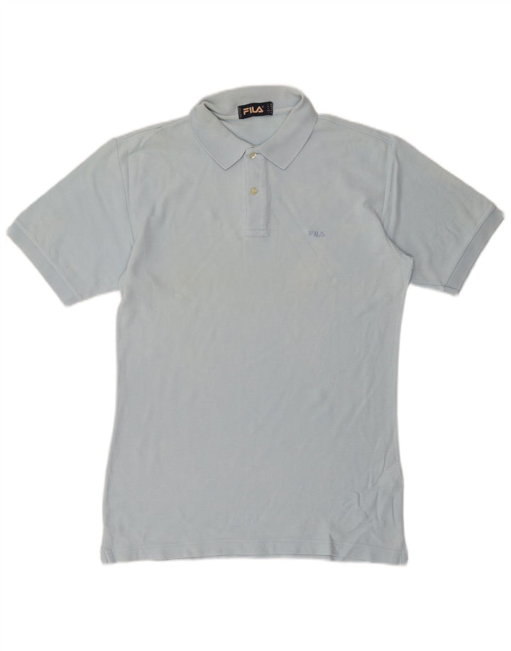 Camisa polo masculina FILA IT 50 algodão azul médio