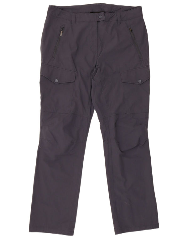 Calça cargo feminina Rohan para caminhada Reino Unido 16 grande W36 L31 azul marinho poliamida