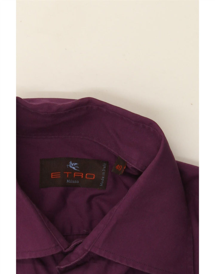 Camisa masculina Etro tamanho 40 médio roxo