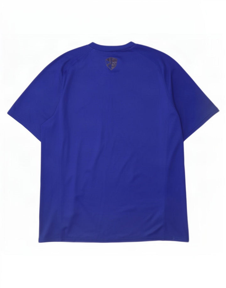 Camiseta masculina Nike Dri Fit Top XL azul colorblock poliéster
