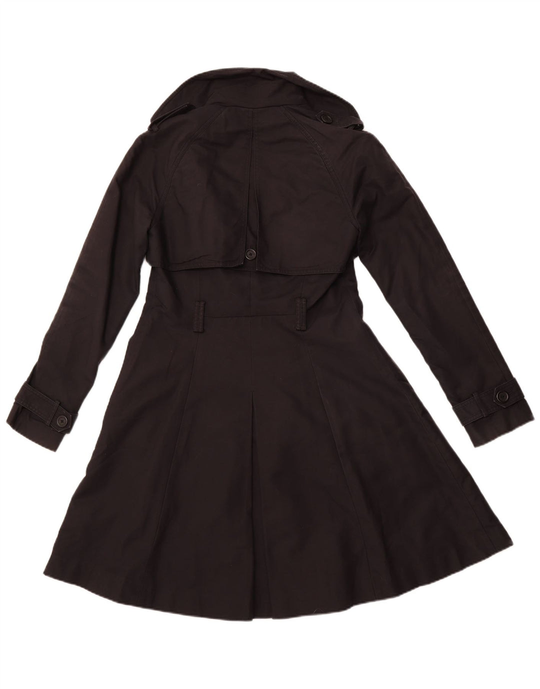 Trench coat feminino aberto TED BAKER tamanho 2 pequeno algodão preto
