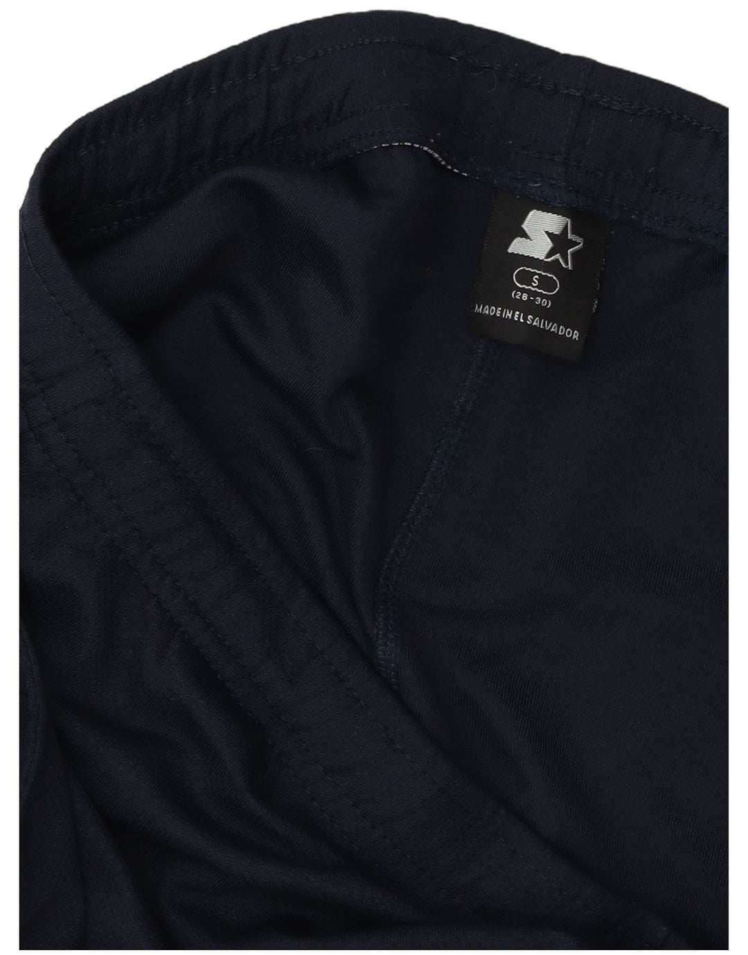 Shorts esportivos masculinos Starter pequenos esportes de poliéster azul marinho