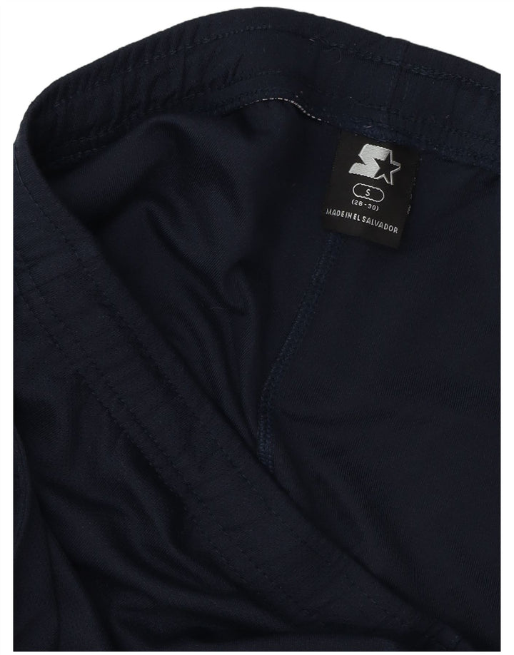 Shorts esportivos masculinos Starter pequenos esportes de poliéster azul marinho