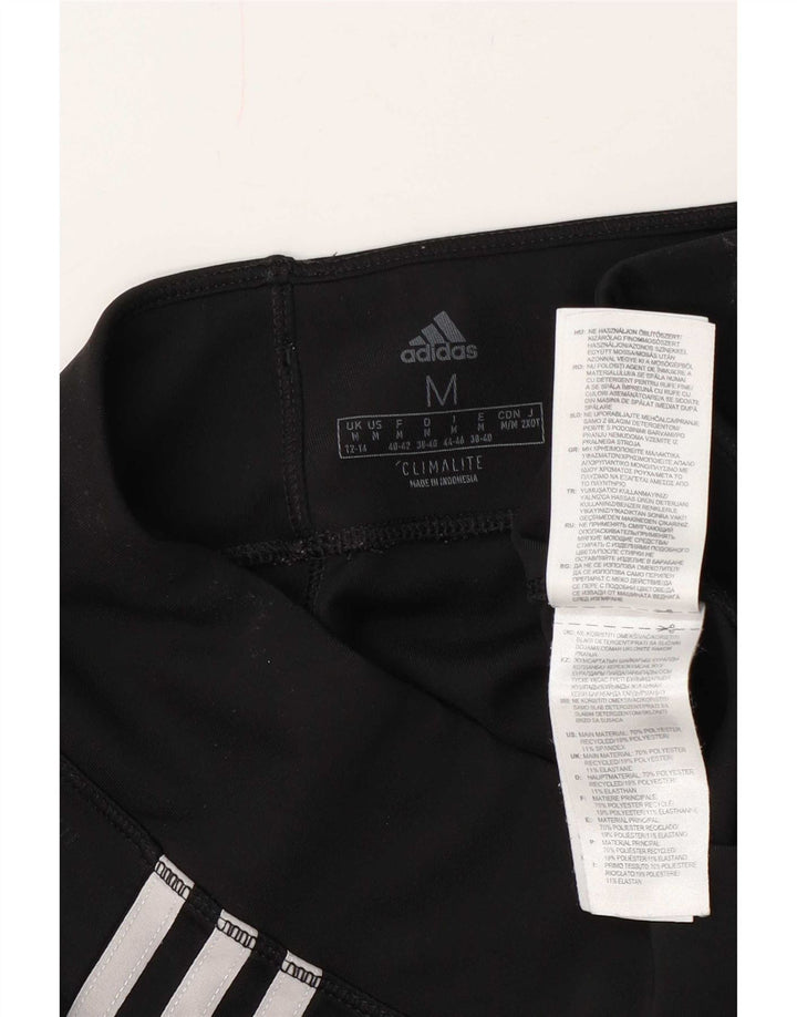 Adidas Womens Climalite Leggings UK 12/14 Médio Preto Poliéster