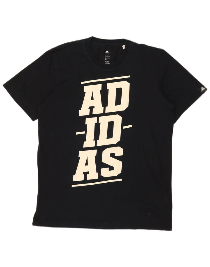 Camiseta Adidas Masculina Climalite Graphic Top Médio Algodão Preto