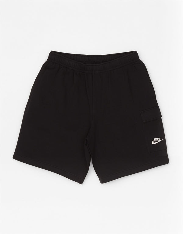 Shorts esportivos cargo masculinos Nike grandes de algodão preto esportivo