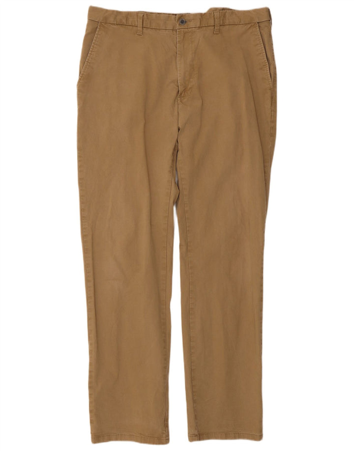 Calça Chino Masculina Marks & Spencer Regular Fit W38 L33 Algodão Bege