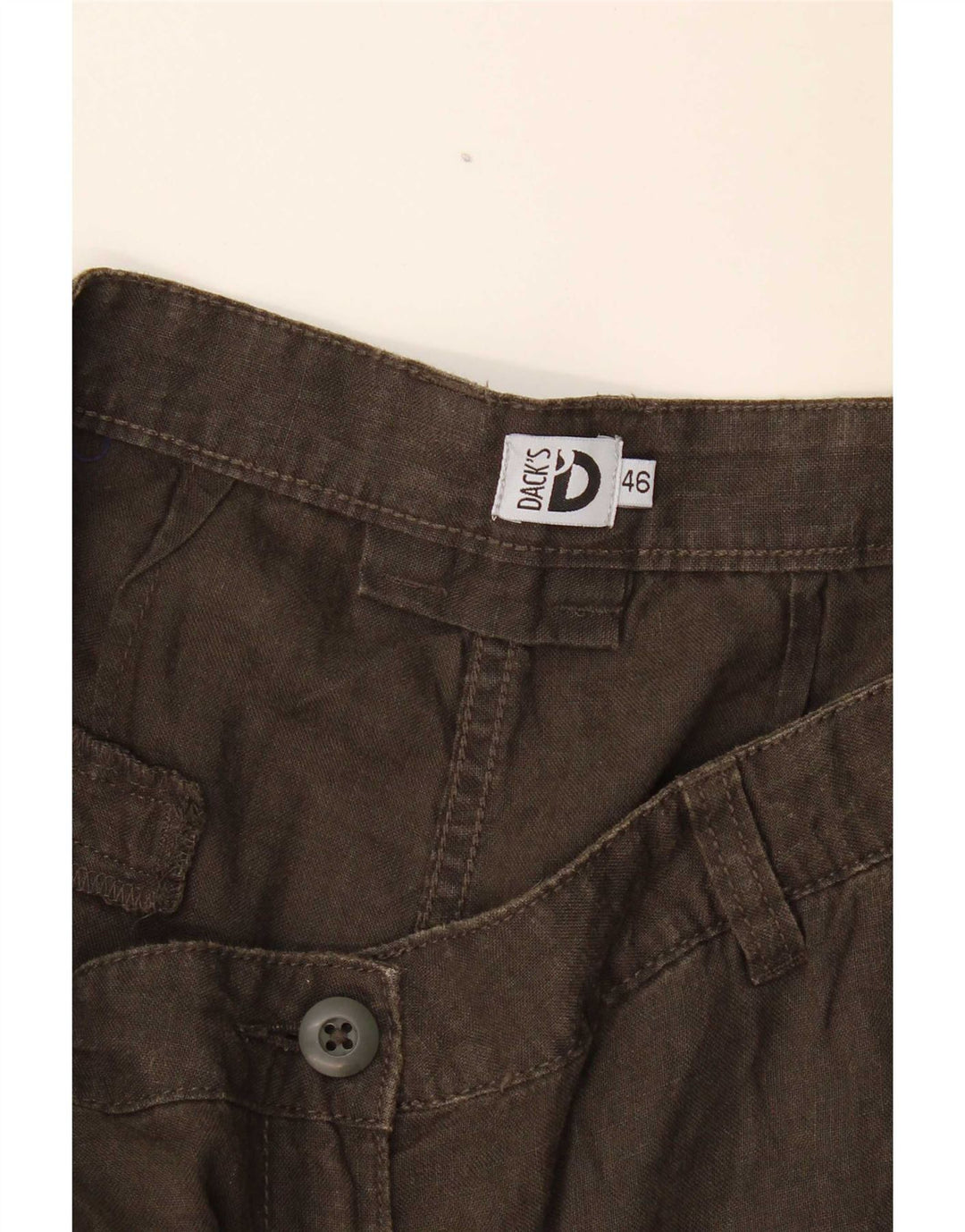 Shorts Chino Feminino Dack's EU 46 XL W34 Cáqui