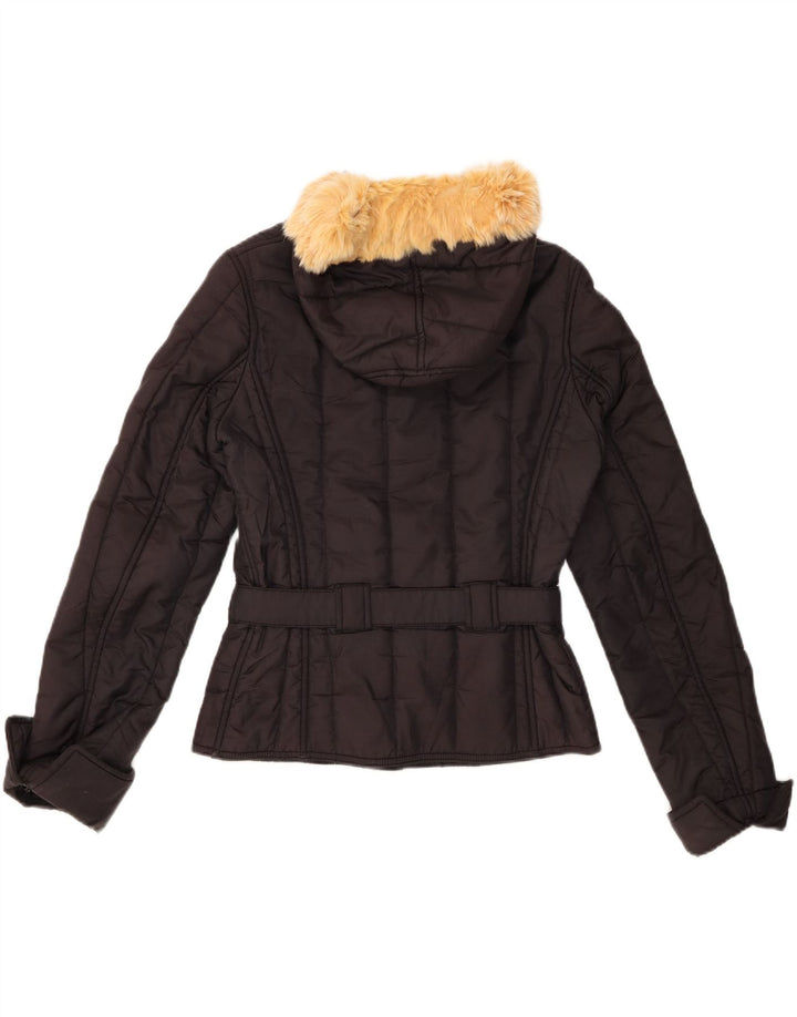 Jaqueta feminina acolchoada com capuz REFRIGIWEAR UK 14 poliamida preta média