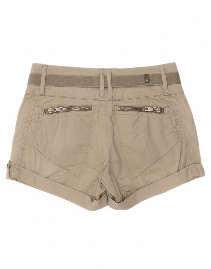 Liu Jo Shorts feminino W29 algodão bege médio
