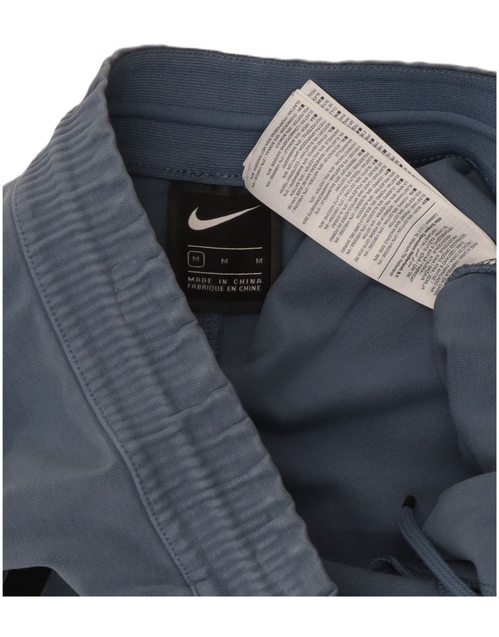 Calça de treino masculina NIKE azul médio colorblock algodão