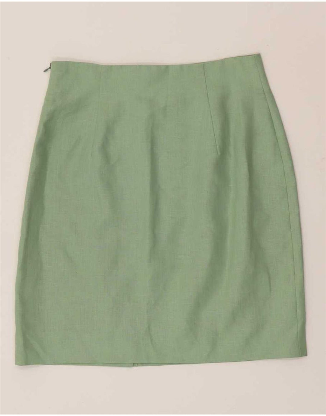 Conjunto de saia feminina Cacharel com peito duplo de 2 peças IT 44 médio W28 verde