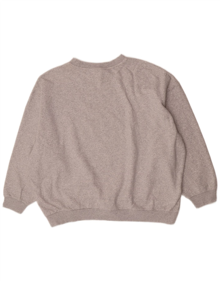 Adidas feminino oversized moletom jumper reino unido 14 grande cinza algodão