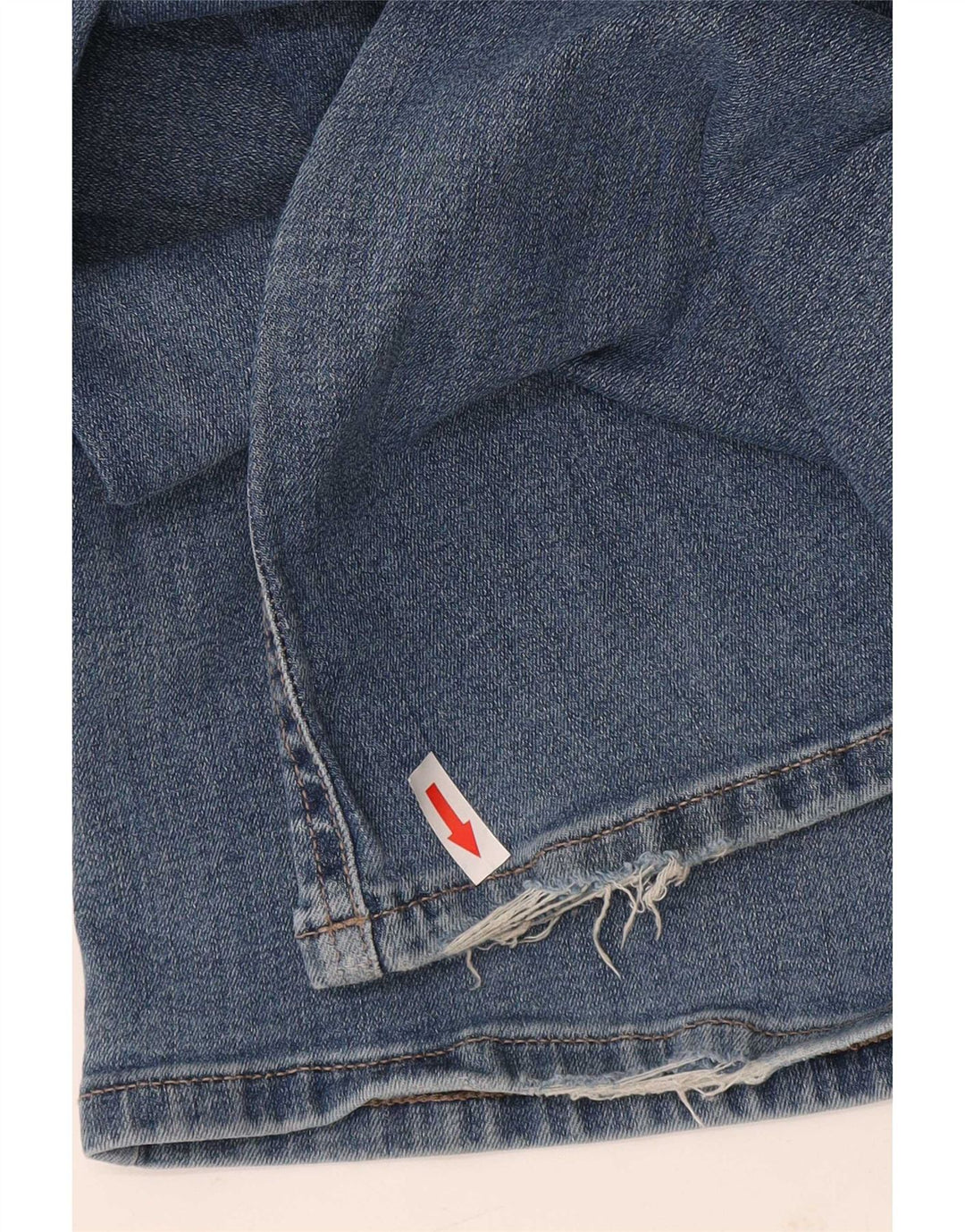 Dkny Calça jeans feminina larga W27 L31 algodão azul