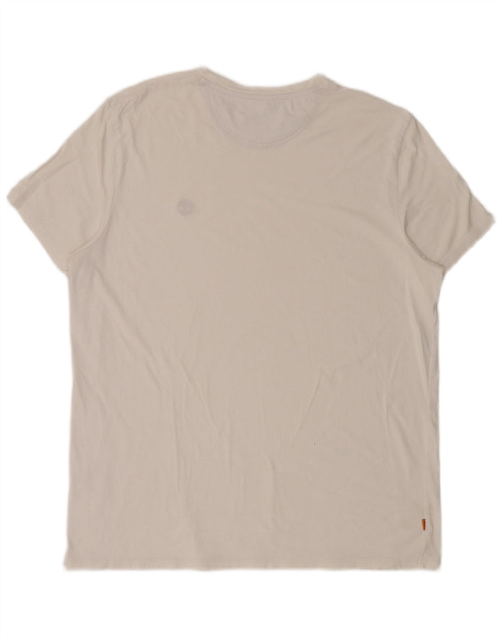 Camiseta masculina Timberland Slim Fit Top 2XL Branco