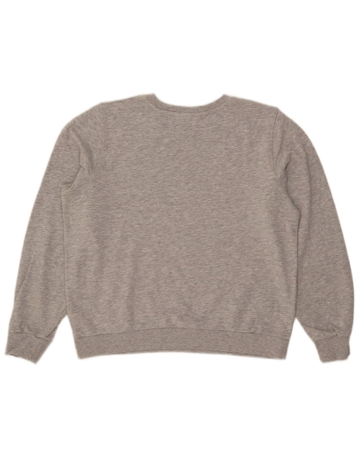 Suéter Marks & Spencer feminino cropped Reino Unido 14 grande cinza manchado