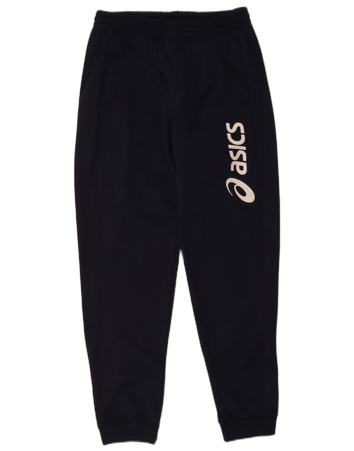 Calça de treino masculina Asics Graphic Joggers médio azul marinho poliéster