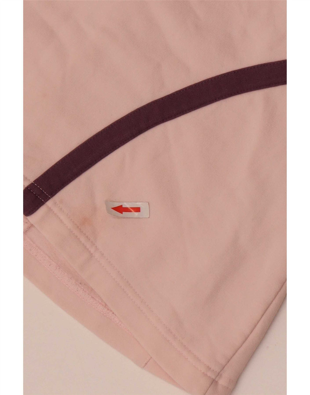 Asics Womens Tracksuit Top Jacket UK 12 Medium Pink Colourblock Algodão