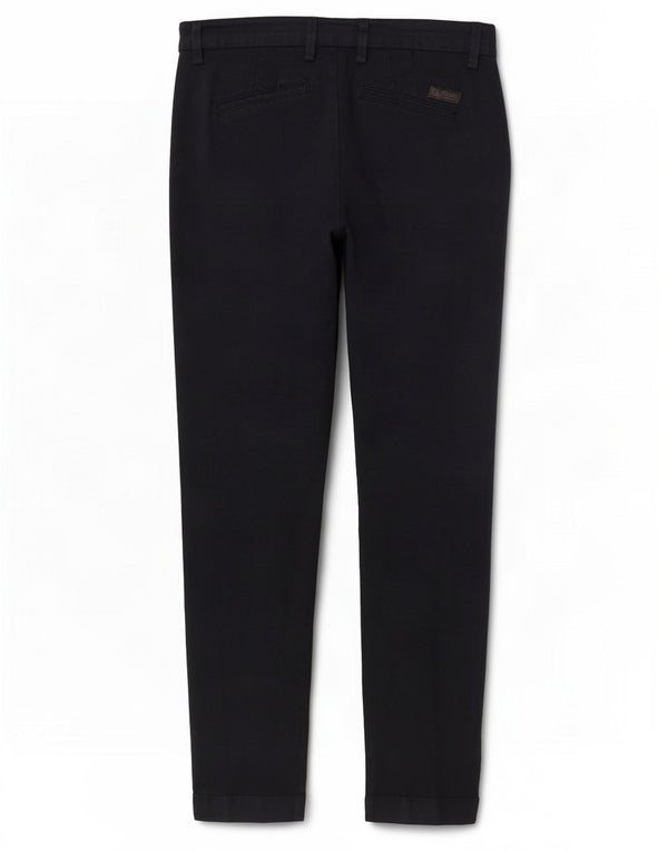 Calça Chino Slim Feminina Trussardi EU 44 XL W34 L28 Algodão Azul Marinho