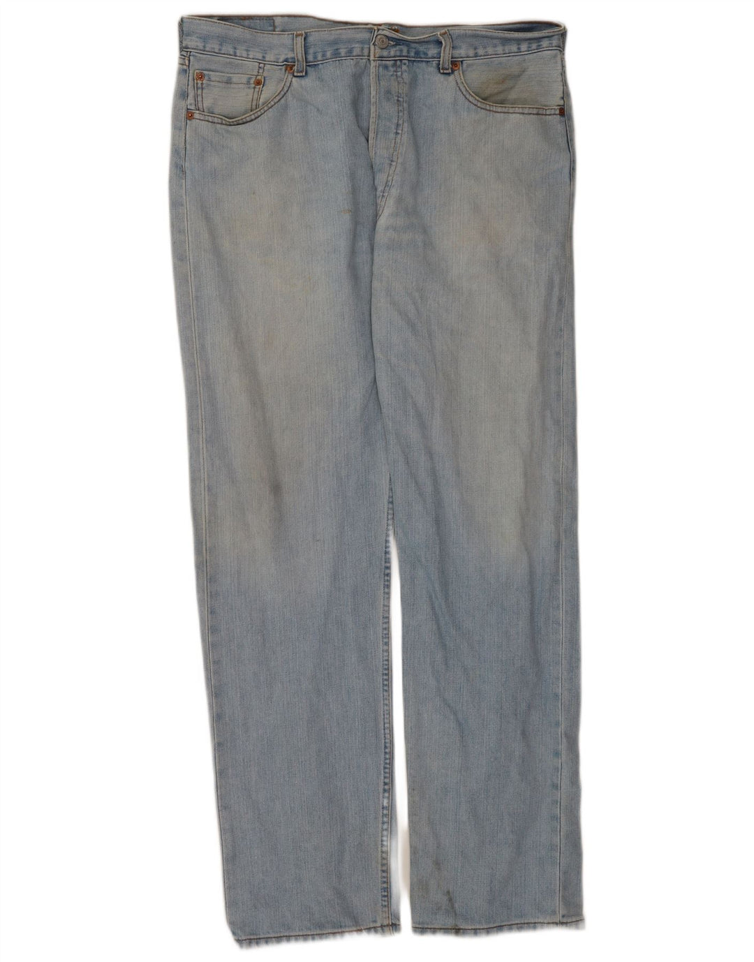 Levi's Masculino 501 Straight Jeans W38 L34 Azul Algodão