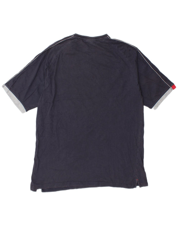 Camiseta gráfica masculina Lotto Top UK 42/44 XL azul marinho algodão