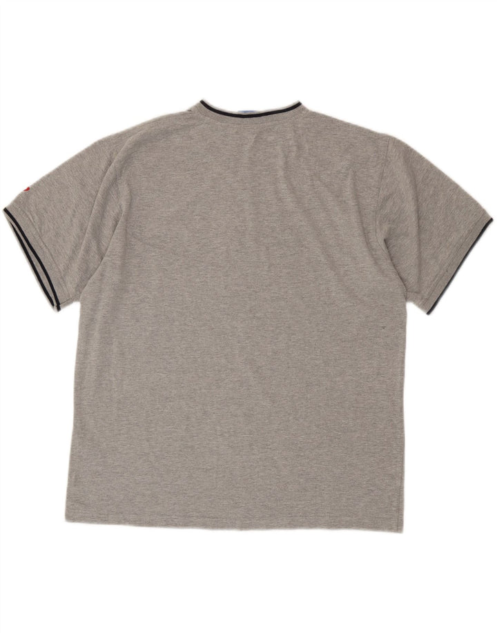 Camiseta masculina ASICS Top cinza médio algodão