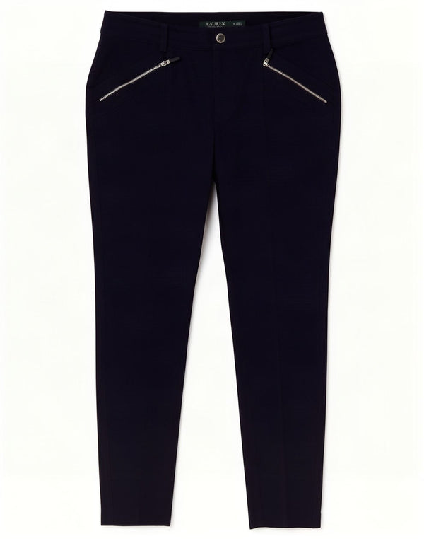 Ralph Lauren Calça skinny casual feminina US 6 Médio W30 L27 Azul marinho