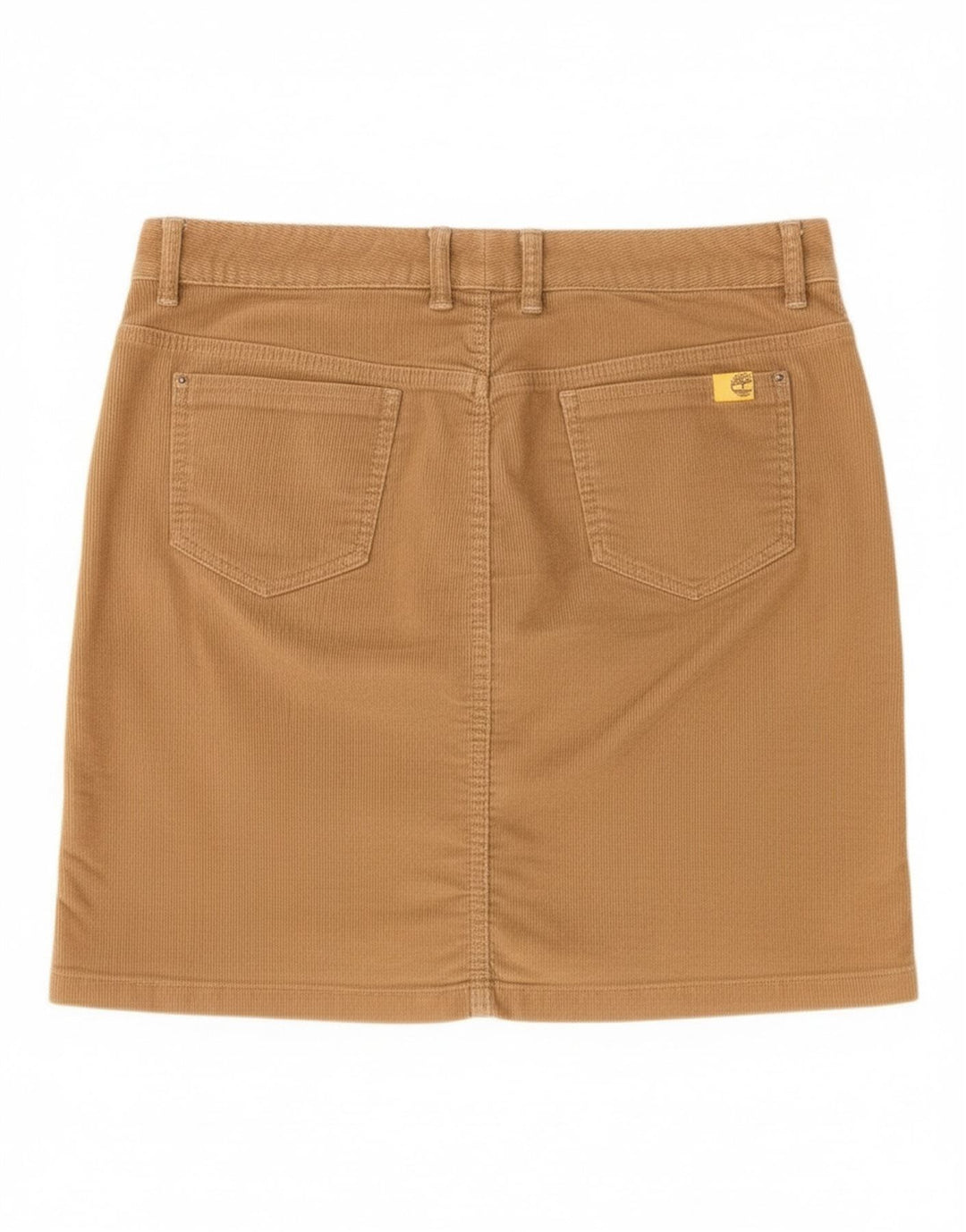 Saia feminina de veludo Timberland W29 algodão bege médio