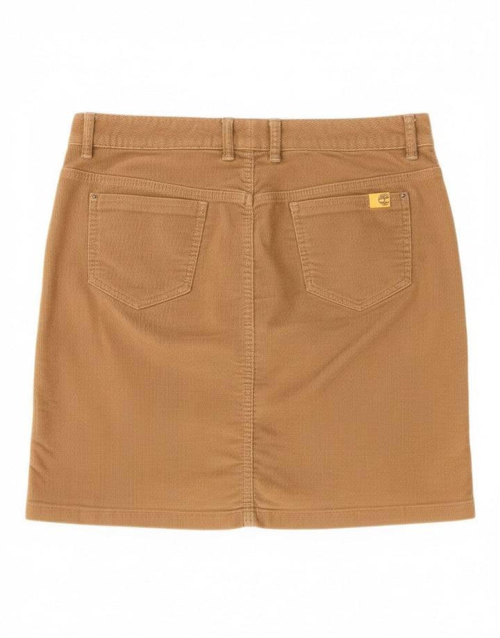 Saia feminina de veludo Timberland W29 algodão bege médio