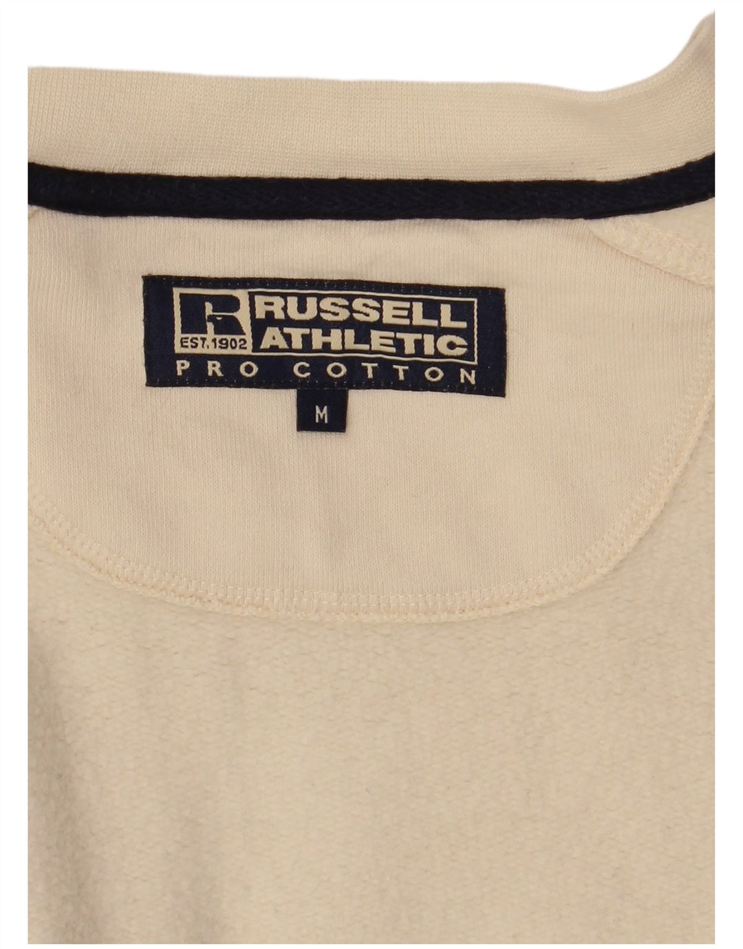 Jumper de moletom masculino RUSSELL ATLÉTICO médio off white