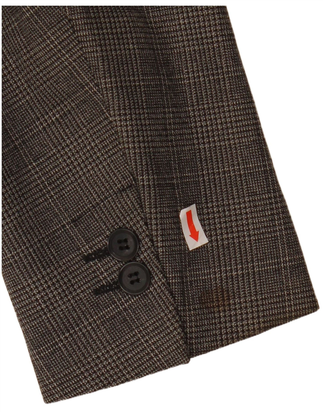 Jaqueta blazer masculina ZARA com 1 botão EU 50 cinza médio houndstooth poliéster