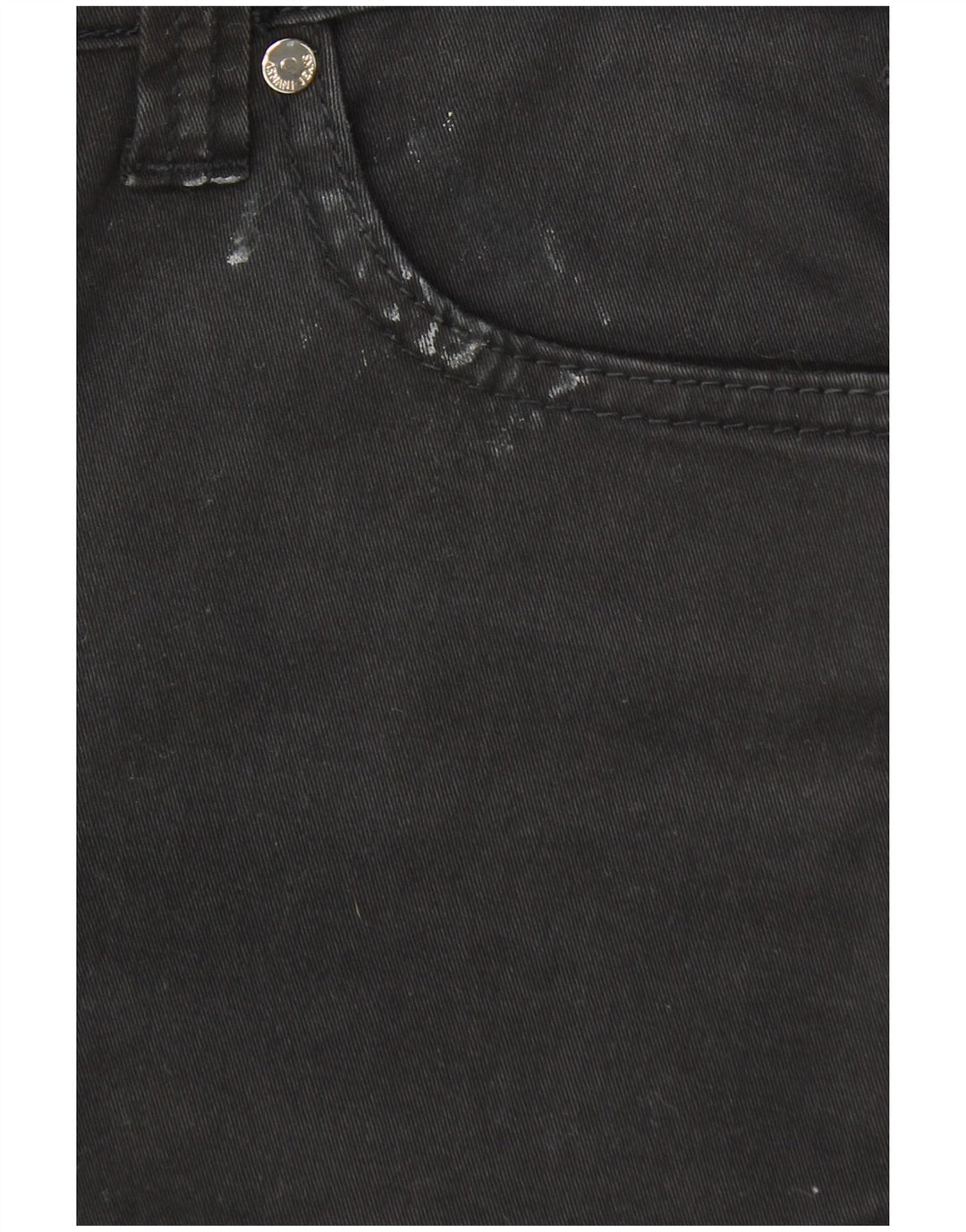 Calça jeans reta feminina Armani W28 L30 preta