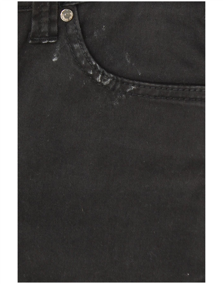 Calça jeans reta feminina Armani W28 L30 preta