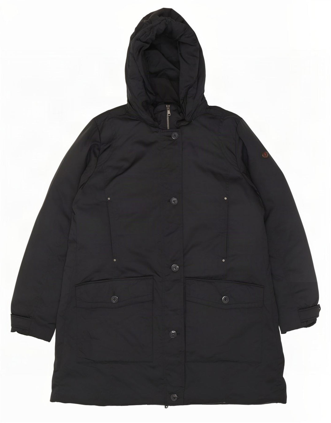 Casaco acolchoado com capuz feminino Canadiens IT 50 XL poliéster preto