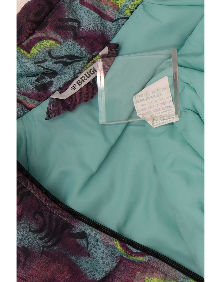 Macacão de esqui feminino Brugi EU 46 XL azul poliamida geométrica