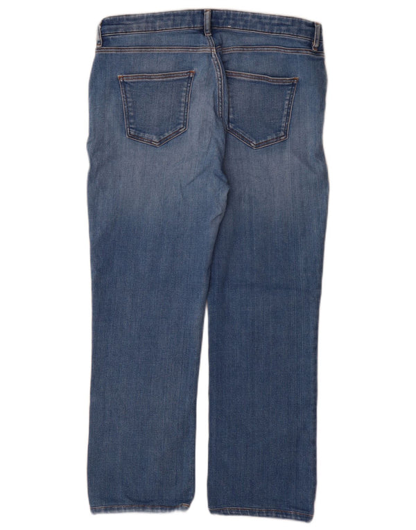 Jeans recortados femininos Trussardi W28 L25 algodão azul