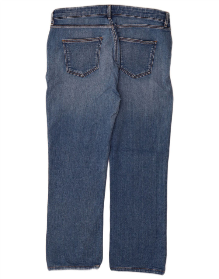 Jeans recortados femininos Trussardi W28 L25 algodão azul